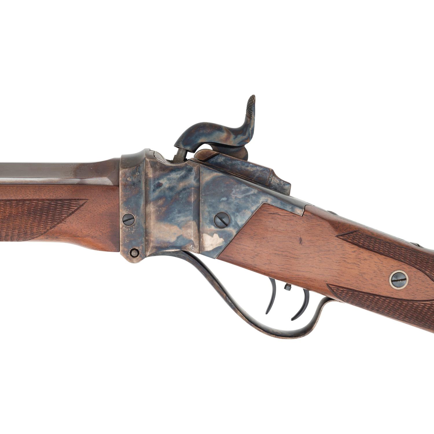 Davide Pedersoli Sharps .54 Caliber Percussion Rifle with Case and Accessories