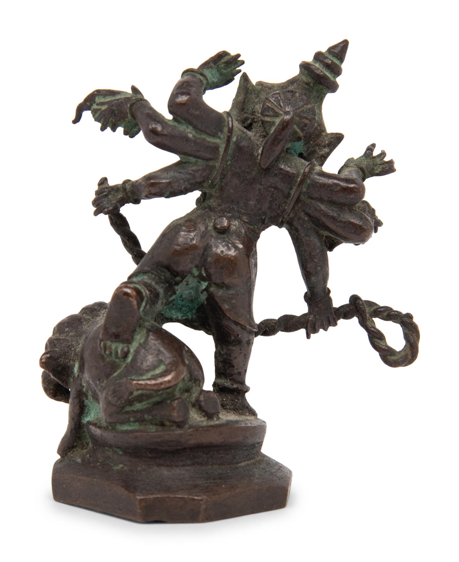 An Indian Bronze Figure of Multi-Armed Ganesha