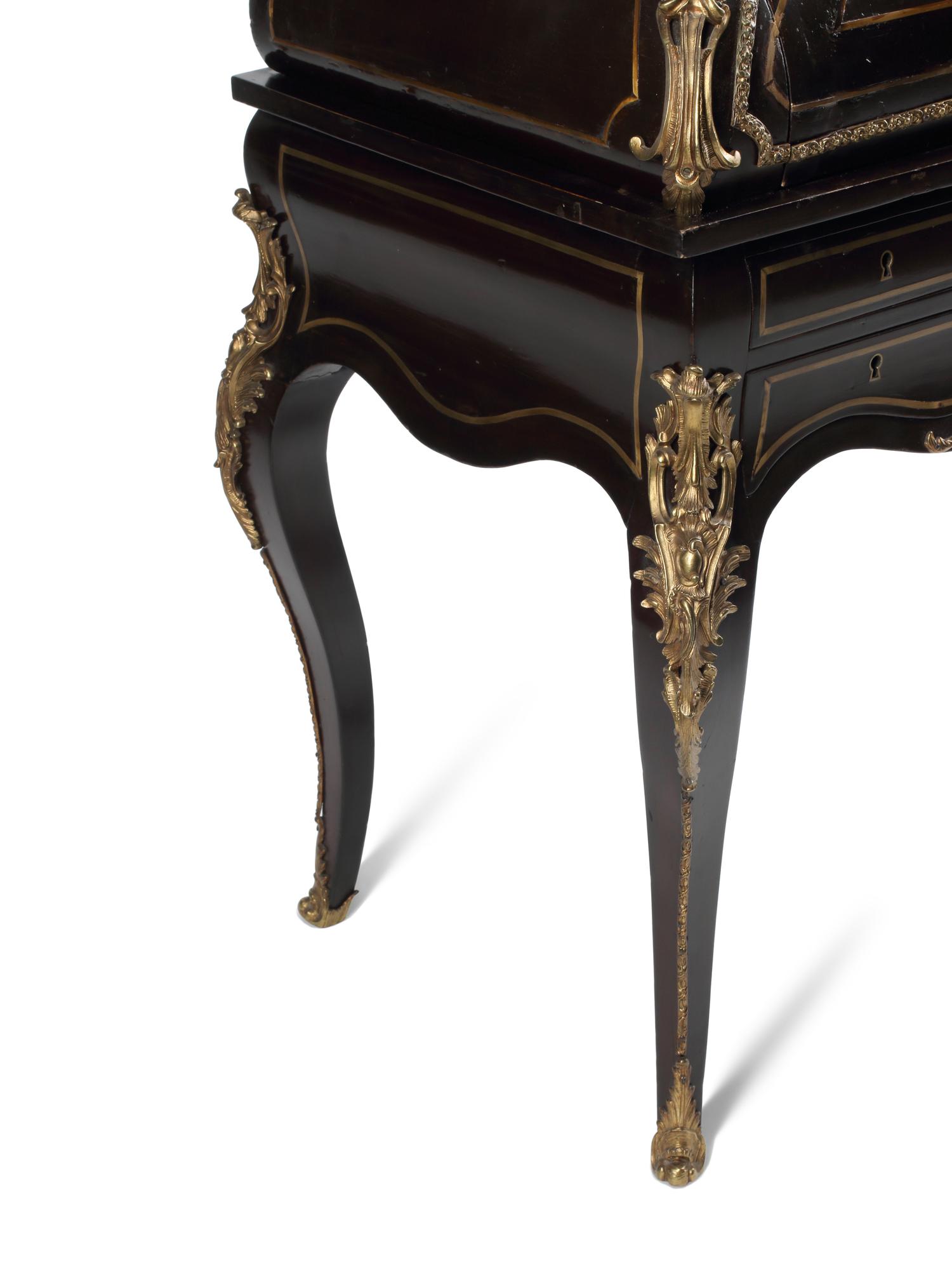 A Napoleon III Gilt Bronze Mounted Bureau