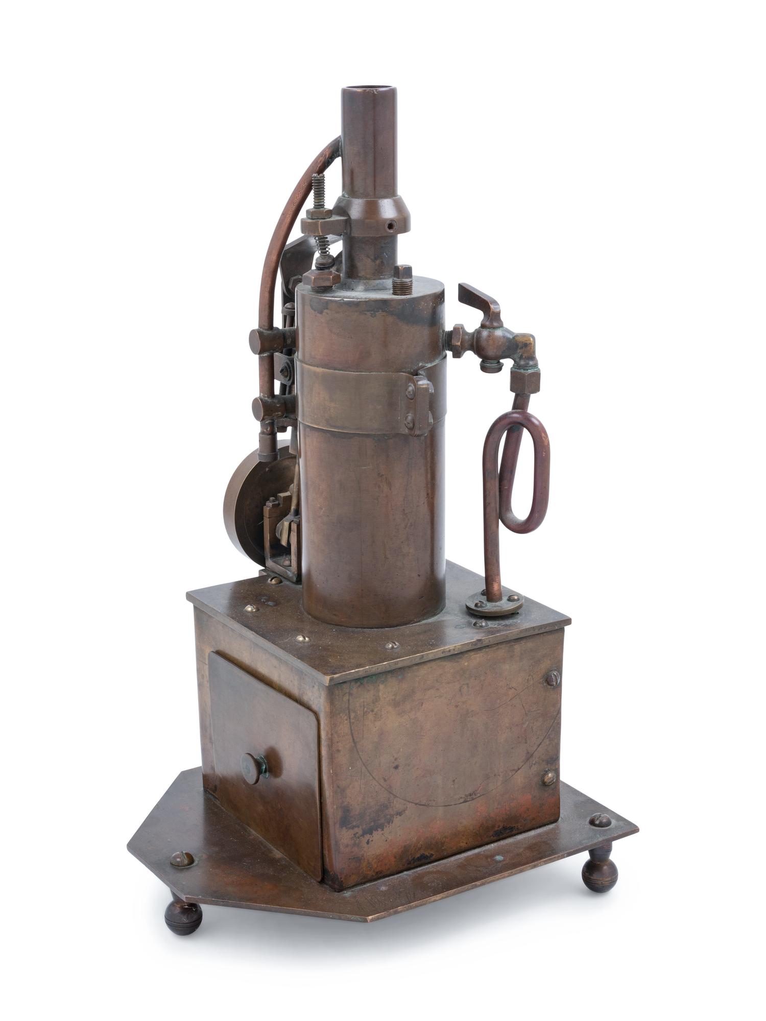 A Brass Oscillating Cylinder Steam Engine