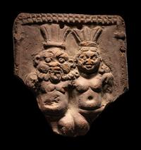 A Romano-Egyptian Terracotta Plaque of Bes and Bessette
