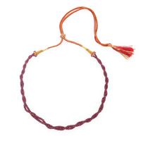 Mughal-Style Composite Ruby Bead Slide Necklace