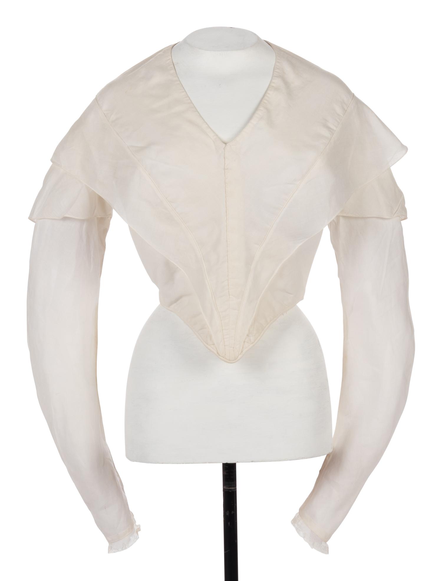 Two 19th Century Cotton Bodices, 1830-40s
