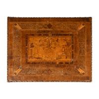 A German Walnut and Marquetry Table