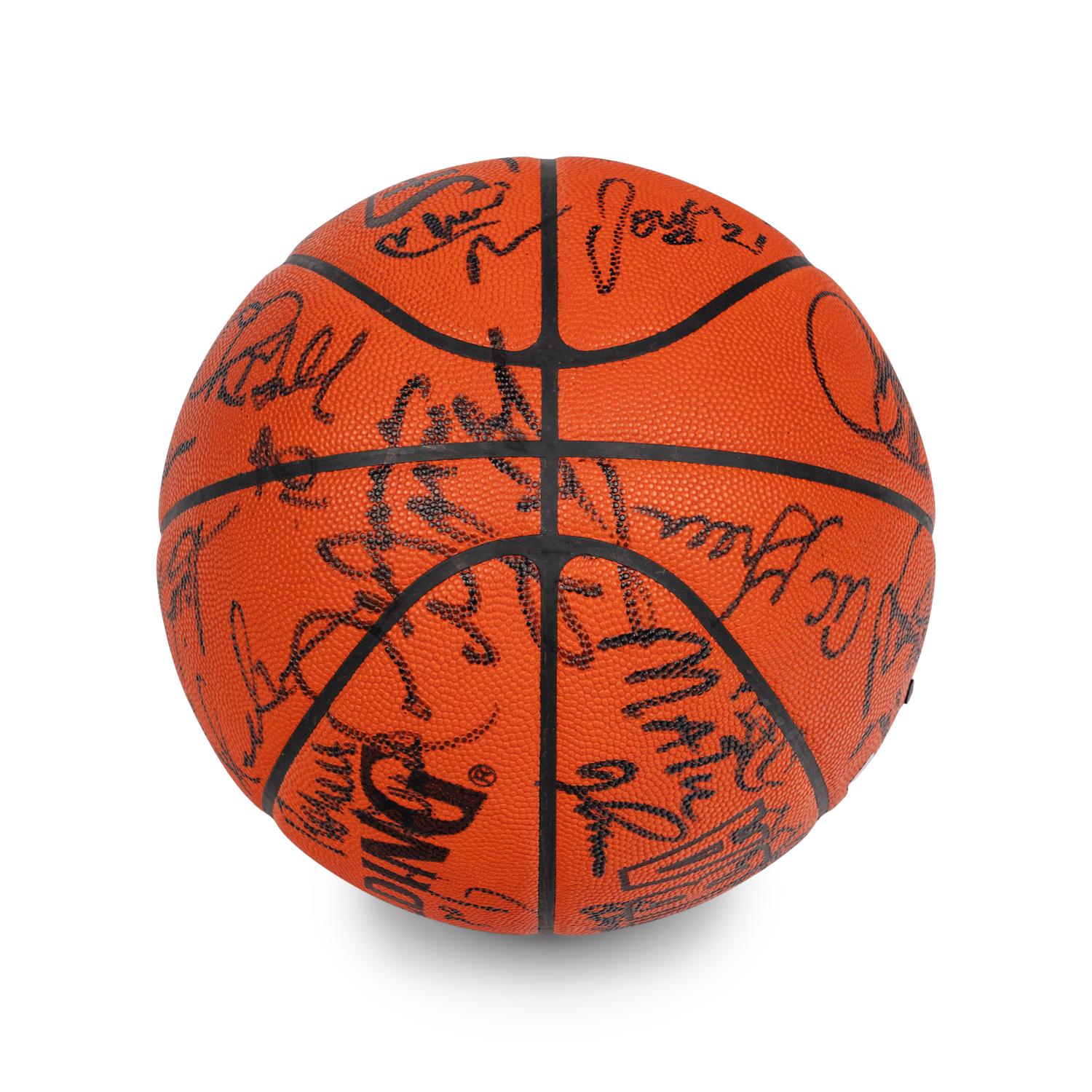 A 1989 NBA All Star Signed Autograph Basketball Featuring Michael Jordan (Beckett Authentication Services) - 26 Signatures