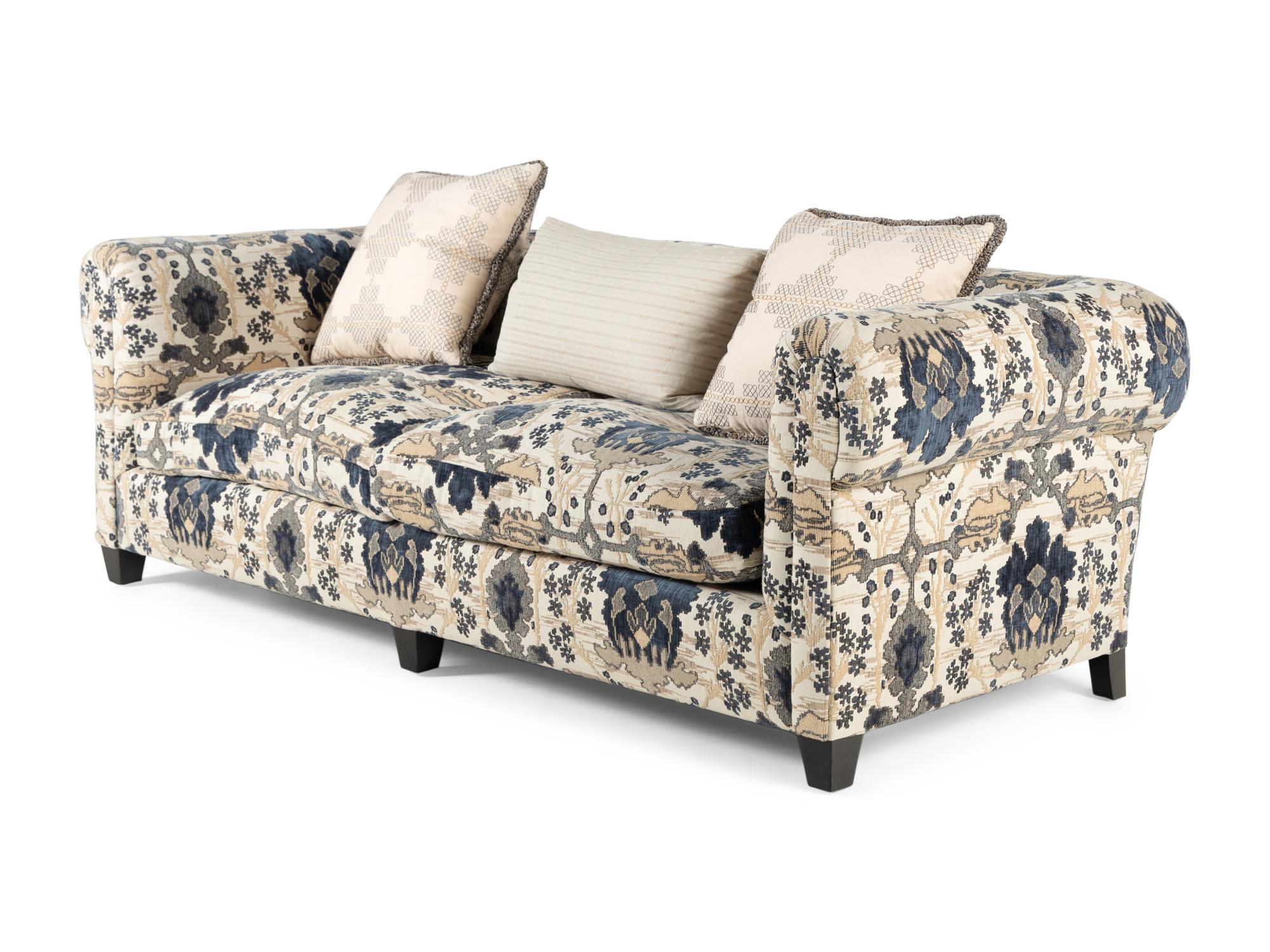 A Pair of Contemporary Two-Seat Sofas