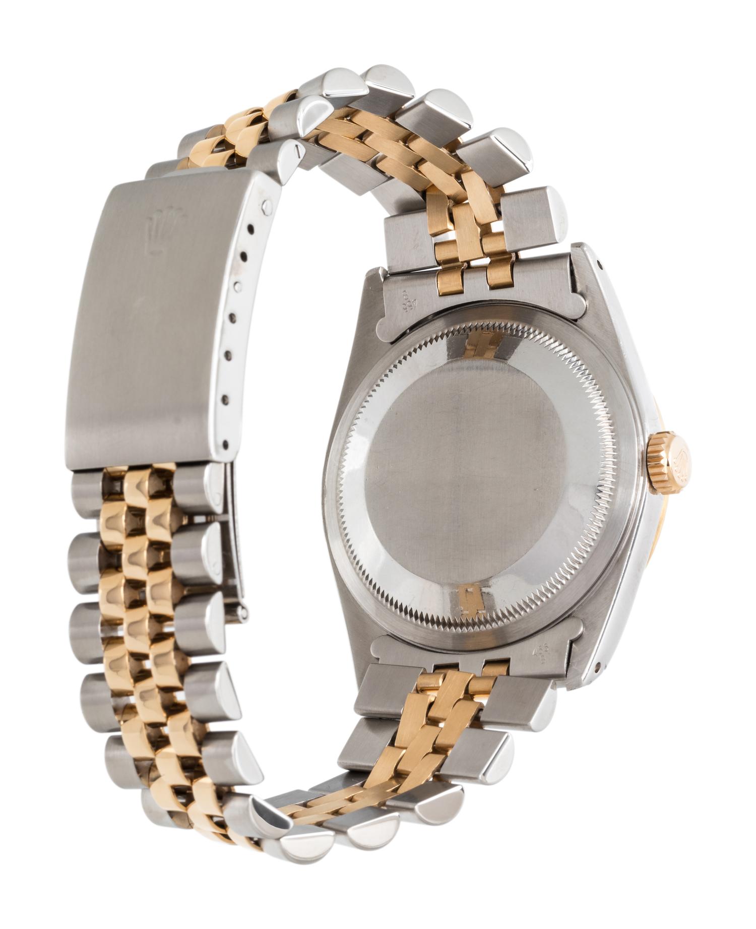 ROLEX, REF. 16233 STAINLESS STEEL AND 18K YELLOW GOLD 'OYSTER PERPETUAL DATEJUST' WRISTWATCH, CIRCA 1990