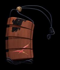 A Japanese Gold, Black and Red Lacquered Cedar Wood Three-Case Inro