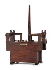 A Double Butter Churn Patent Model by C.H. Arnold