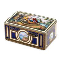 A German Enameled Singing Bird Automaton Box