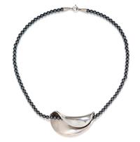 A Sterling Silver and Hematite Necklace, Georg Jensen, 27.30 dwts.