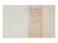 [ENSLAVEMENT & ABOLITION]. 2 Kentucky estate documents listing individual enslaved persons valued at zero dollars or "worthless." 1825, 1864.