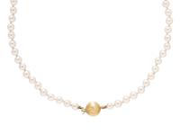 COLLECTION OF CULTURED PEARL AND YELLOW GOLD JEWELRY