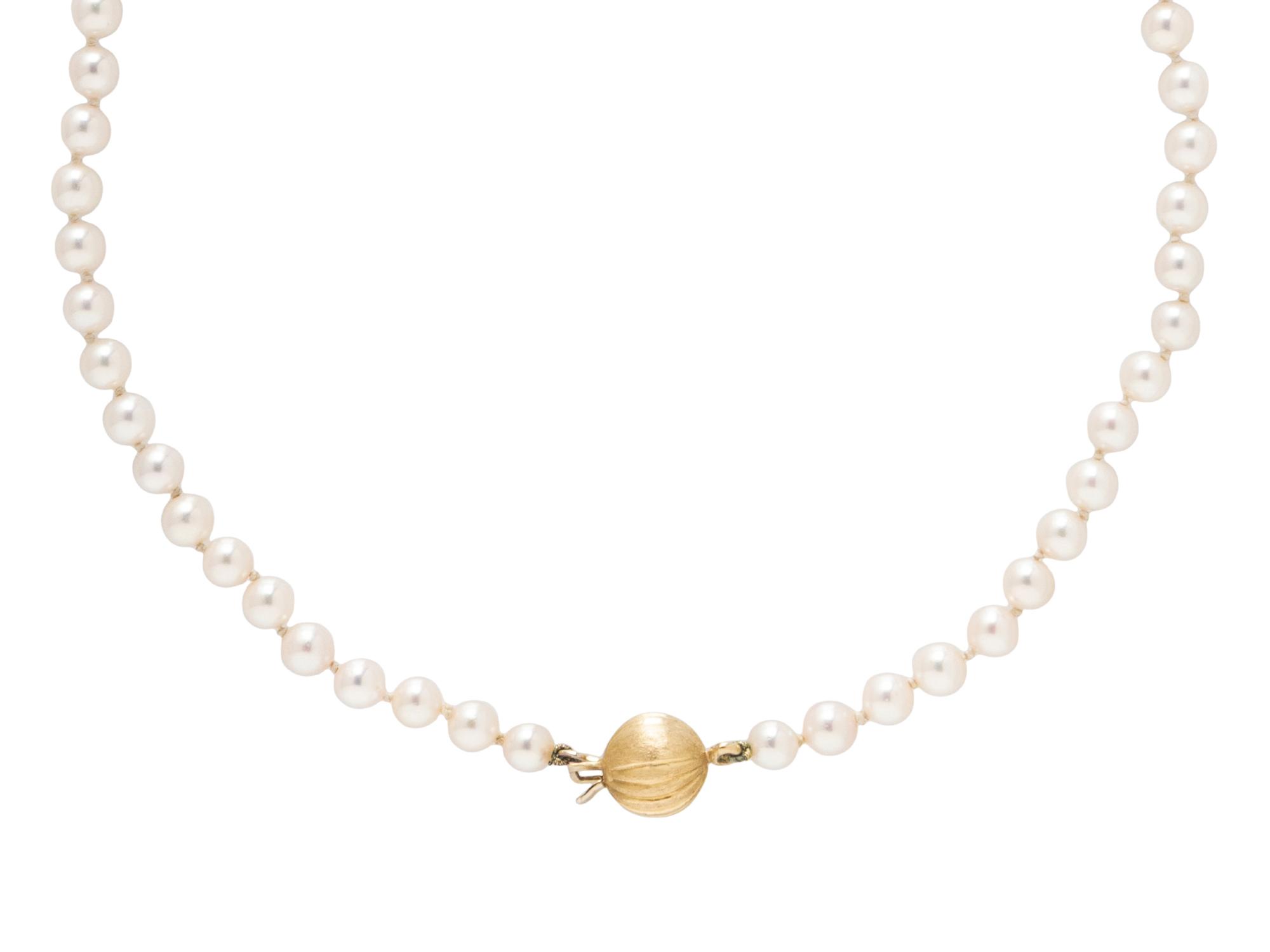 COLLECTION OF CULTURED PEARL AND YELLOW GOLD JEWELRY