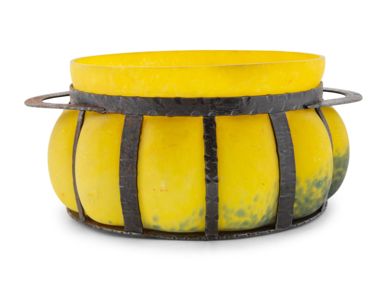 An Art Glass Bowl in the Manner of Charles Schneider