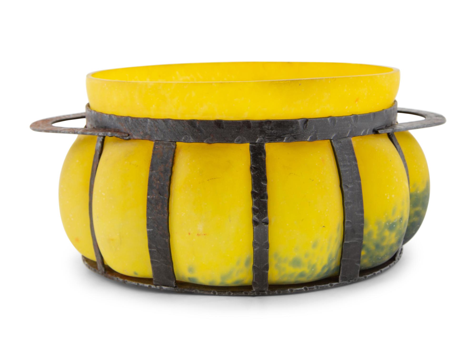 An Art Glass Bowl in the Manner of Charles Schneider