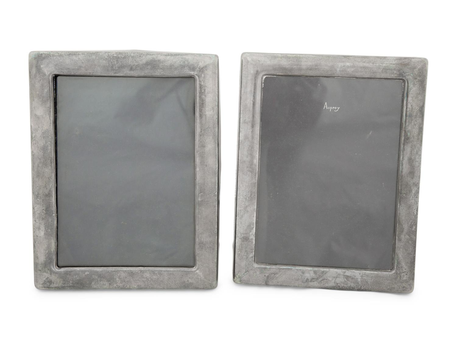 Five English Silver Picture Frames