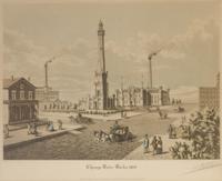 (CHICAGO) VARIN, RAOUL. A group of four original color aquatints, depicting various views of Chicago, various dates. Framed.