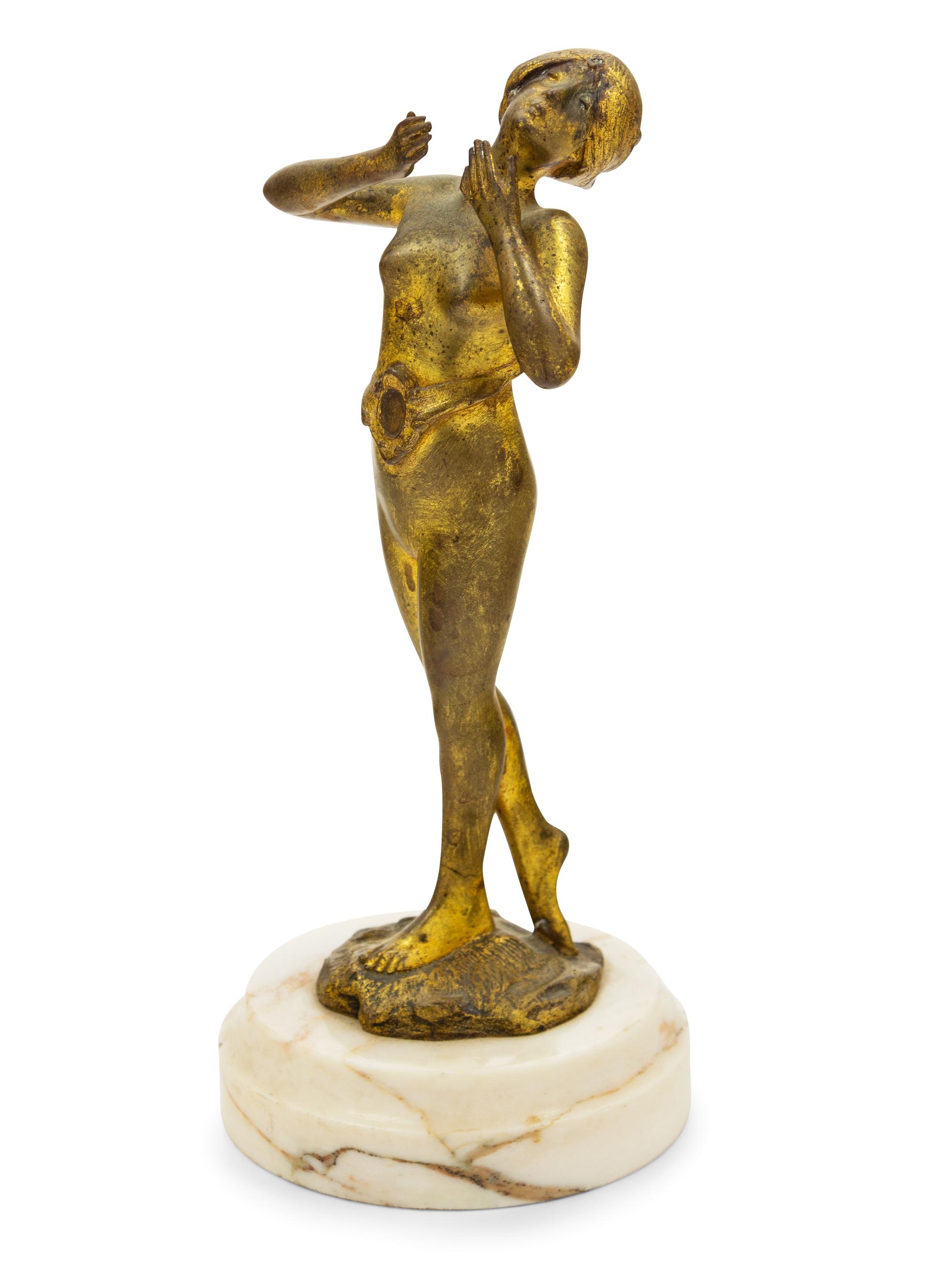 A Gilt Bronze Figure