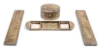 Tiffany Studios, EARLY 20TH CENTURY, a group of four desk articles