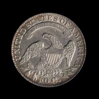 A United States 1834 Capped Bust: Large Date, Large Letter 50c Coin