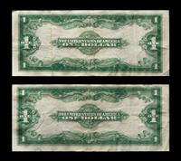 Two United States Series 1923 $1 Silver Certificates