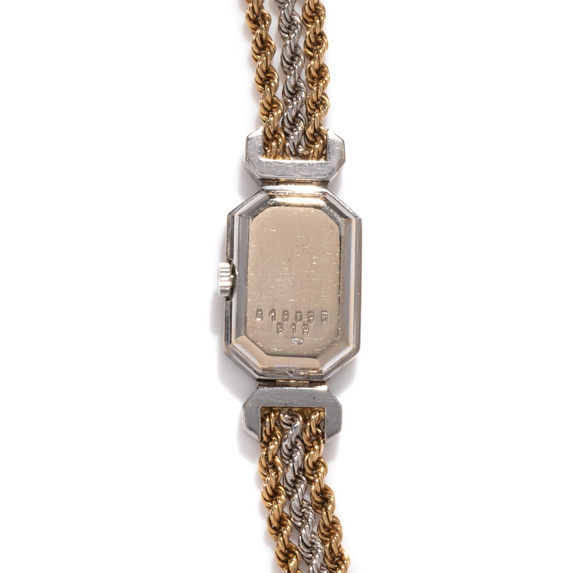 CHOPARD, 18K BICOLOR GOLD AND DIAMOND WATCH