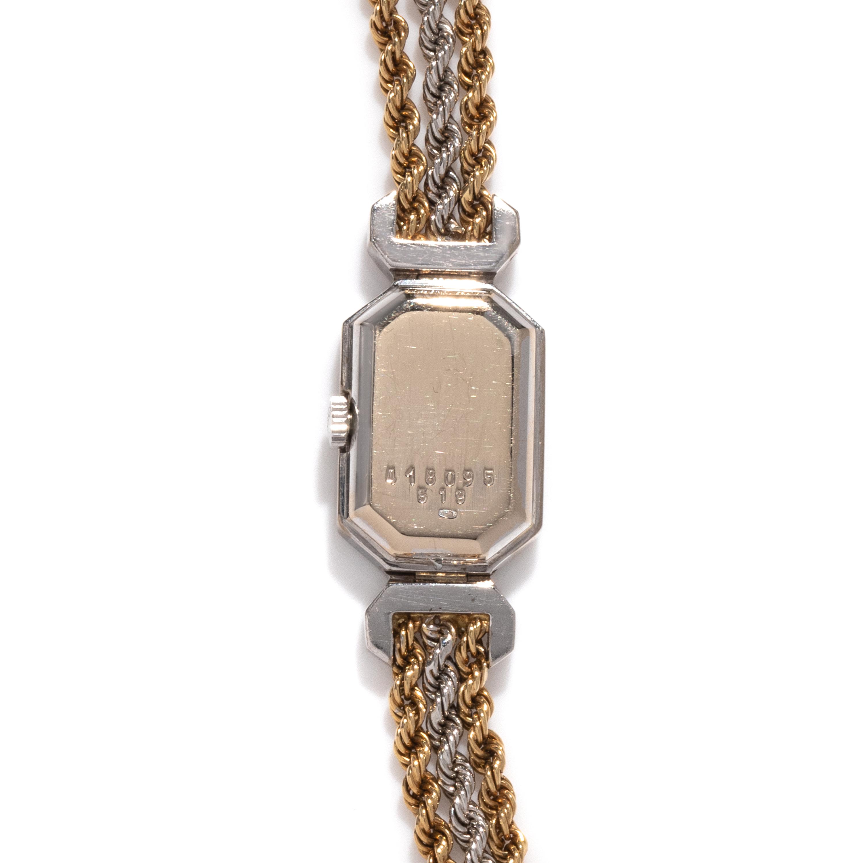 CHOPARD, 18K BICOLOR GOLD AND DIAMOND WATCH