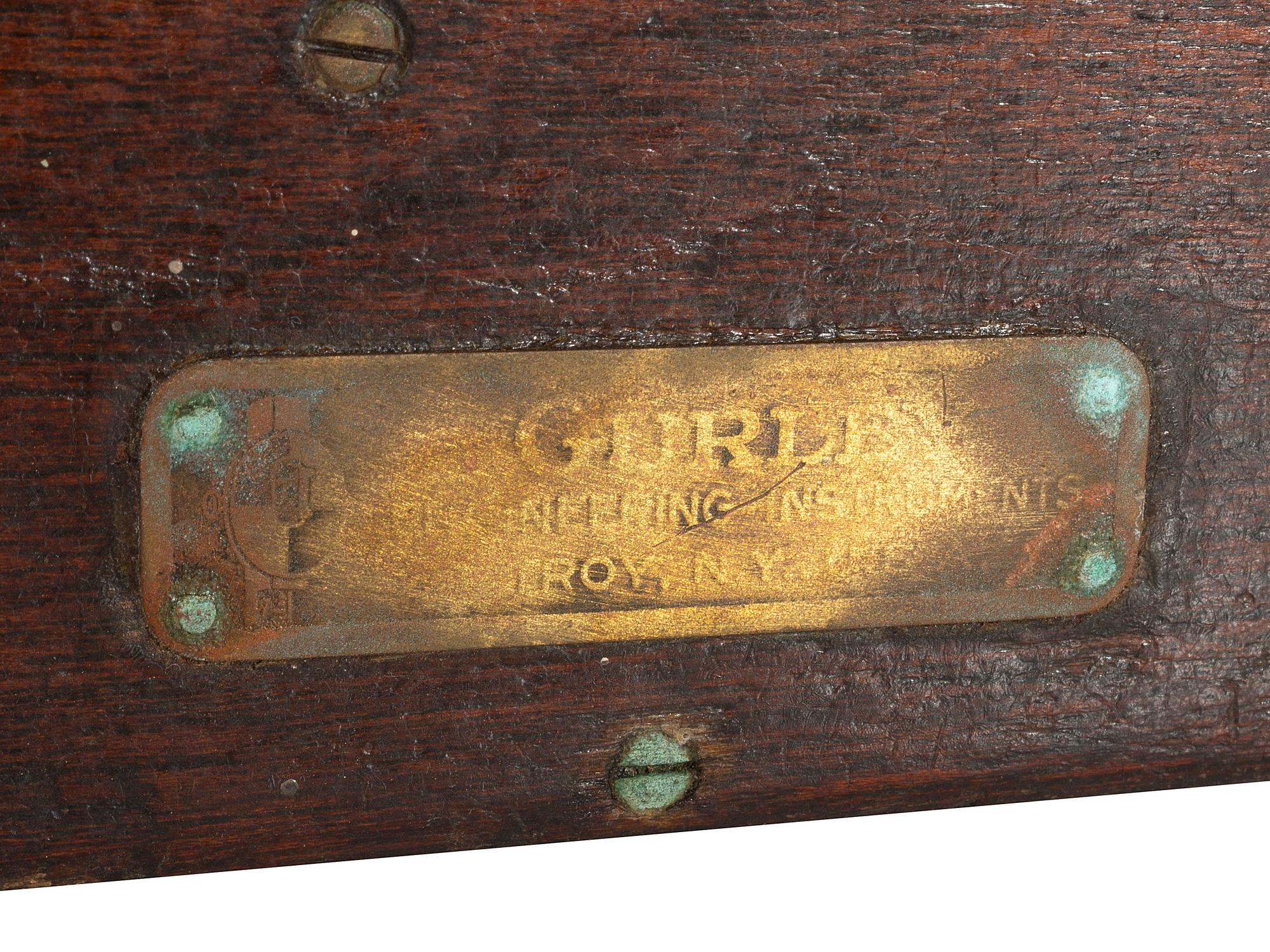 [SCIENCE & TECHNOLOGY]. W. & L.E. Gurley surveyor's transit and tripod, plus.