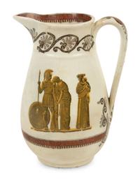 A Collection of Six Painted and Molded Earthenware Articles — 19TH/20TH CENTURY