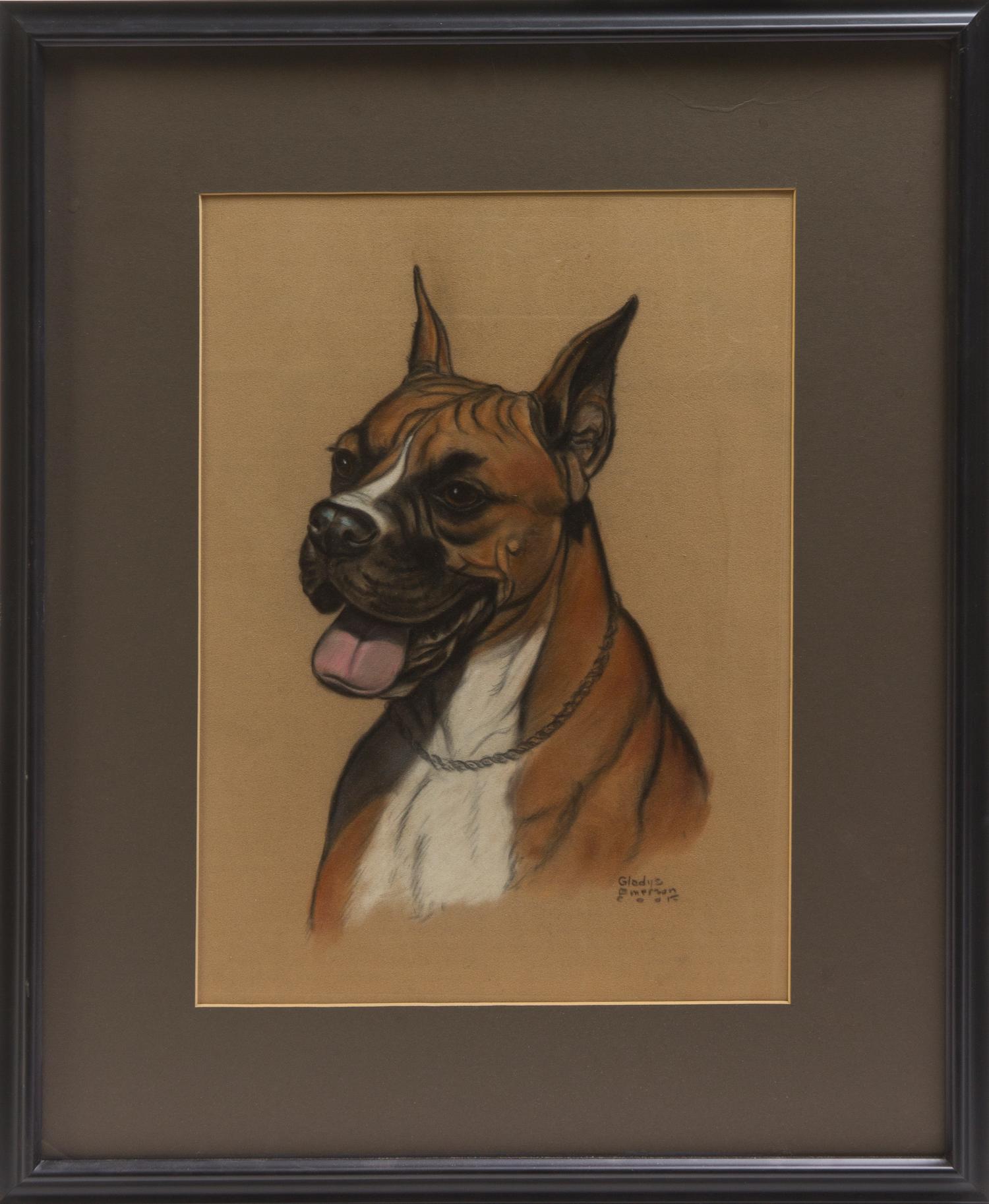 Gladys Emerson Cook, (American, 1899-1976), Boxer Head Study