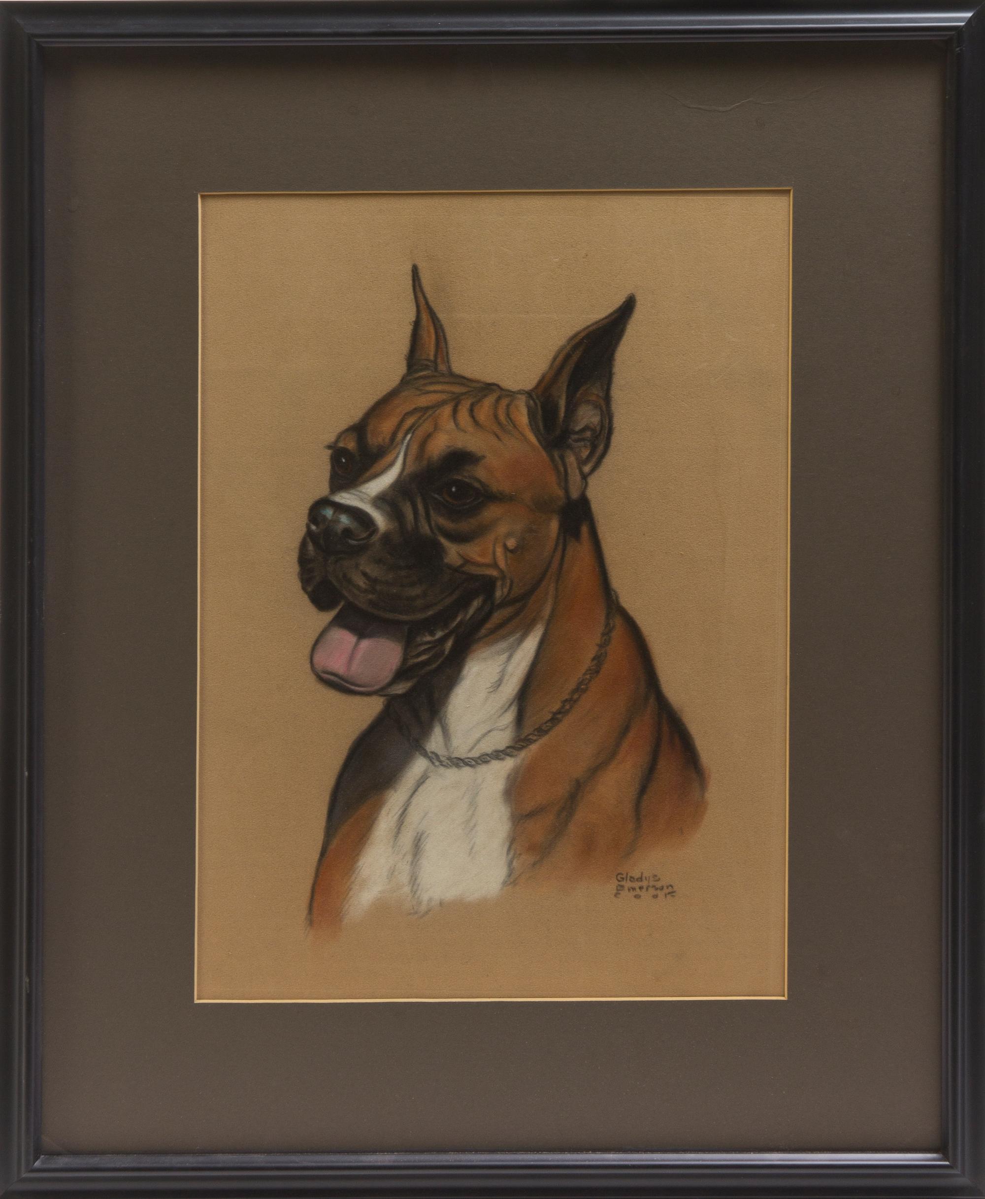 Gladys Emerson Cook, (American, 1899-1976), Boxer Head Study