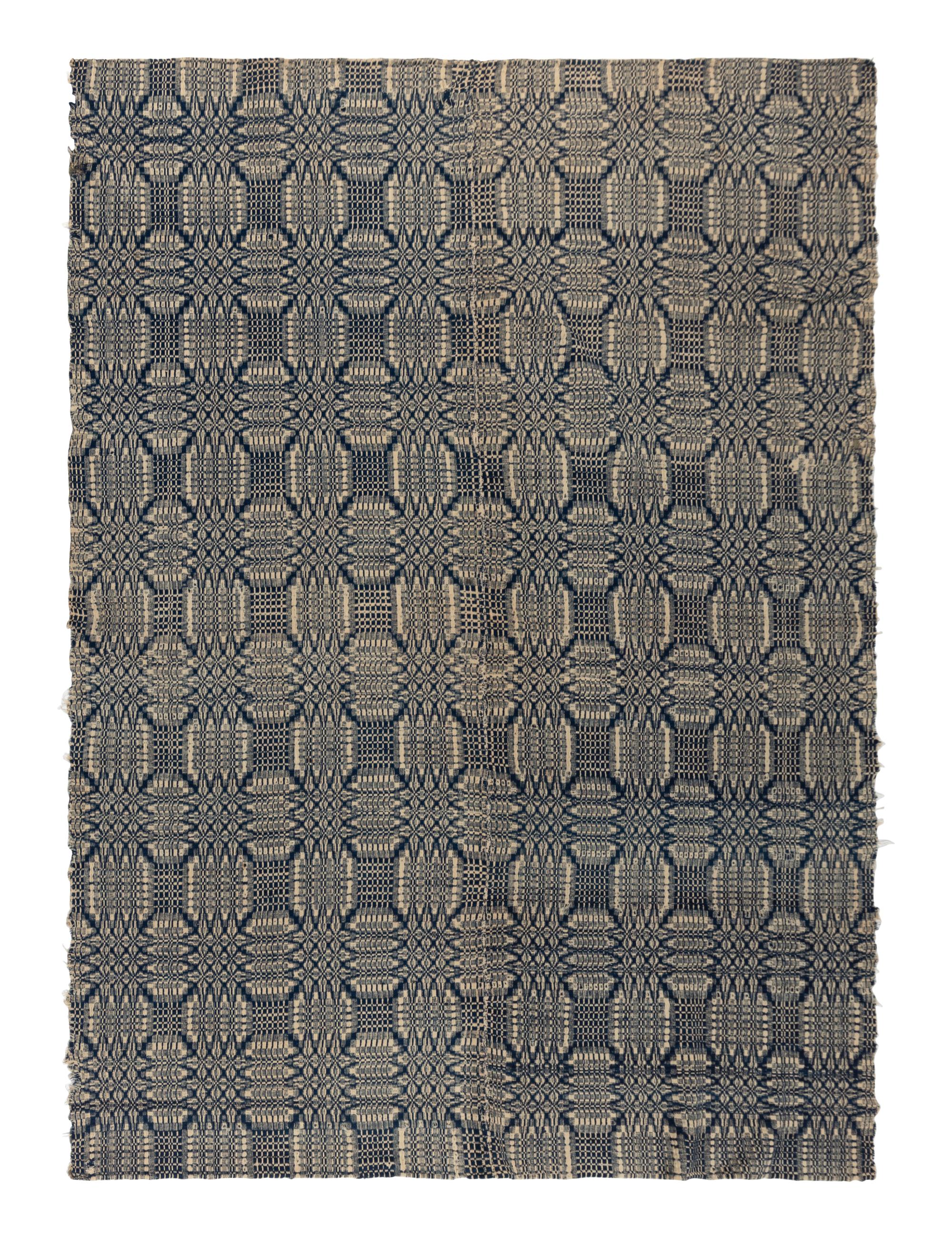 Three Cotton and Wool Jacquard Coverlets