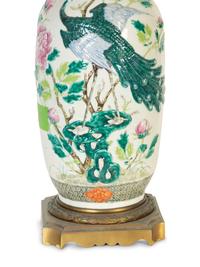 A Large Pair of Chinese Export Molded Porcelain Table Vases — 19th/20th Century