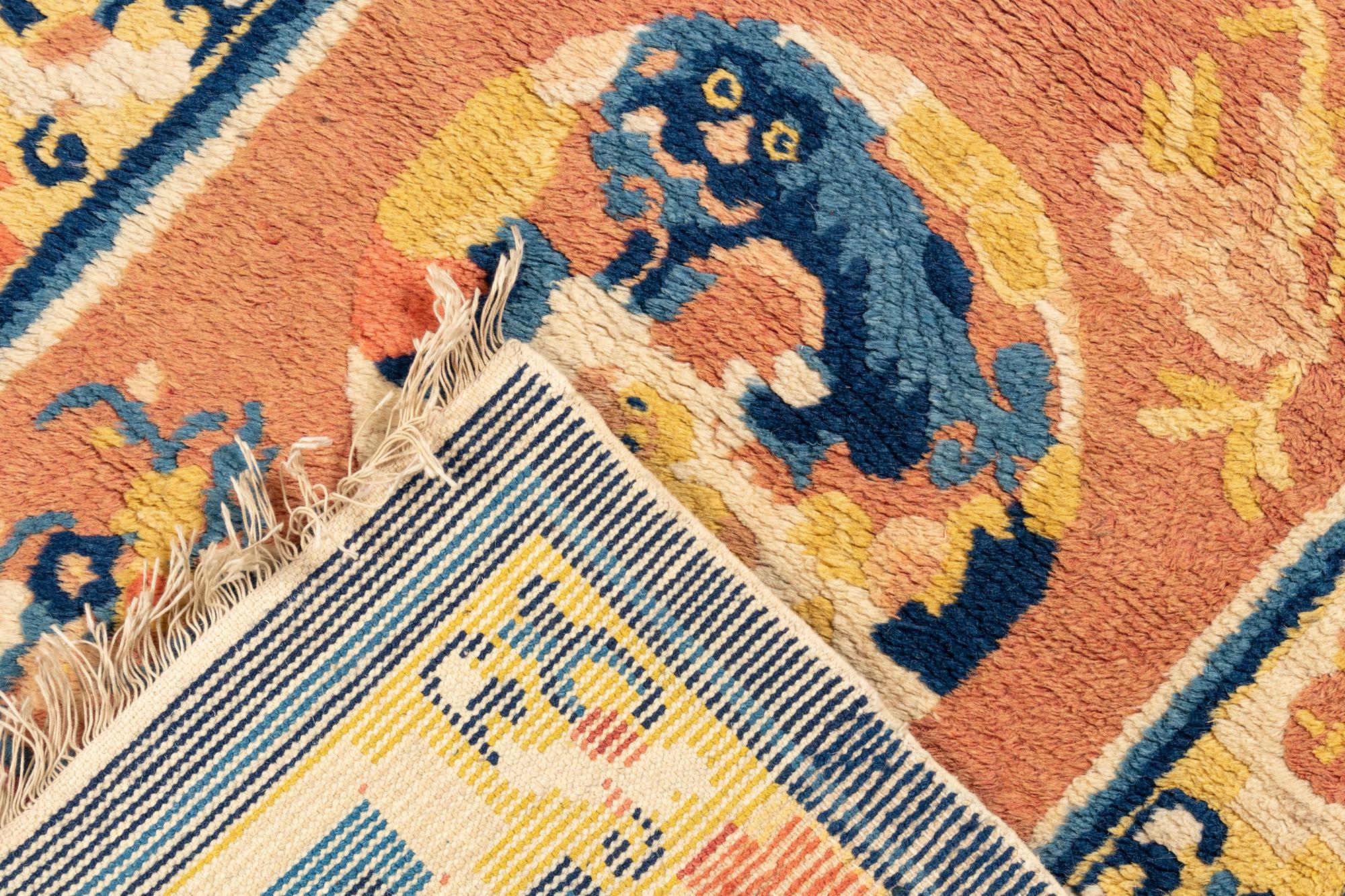 A Ningshia Wool Temple Runner and Two Ningshia Mats