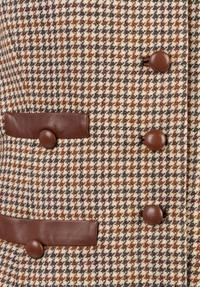 Four Houndstooth Pieces: One Oscar de la Renta Two-Piece Skirt Suit, One Hermes Jacket, One Ralph Lauren Cape