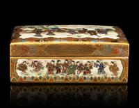 A Japanese Satsuma Covered Box