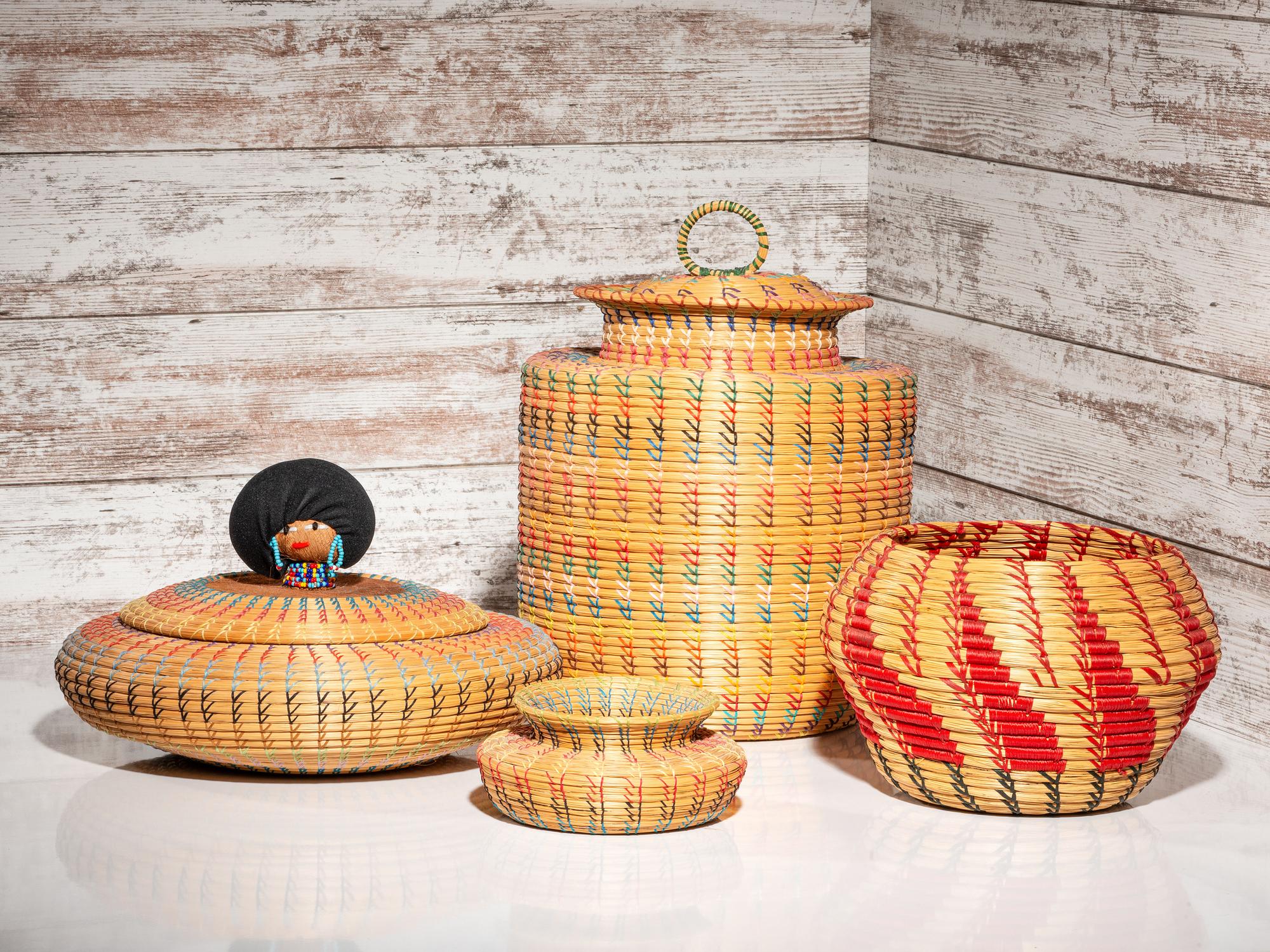 Collection of Seminole Baskets