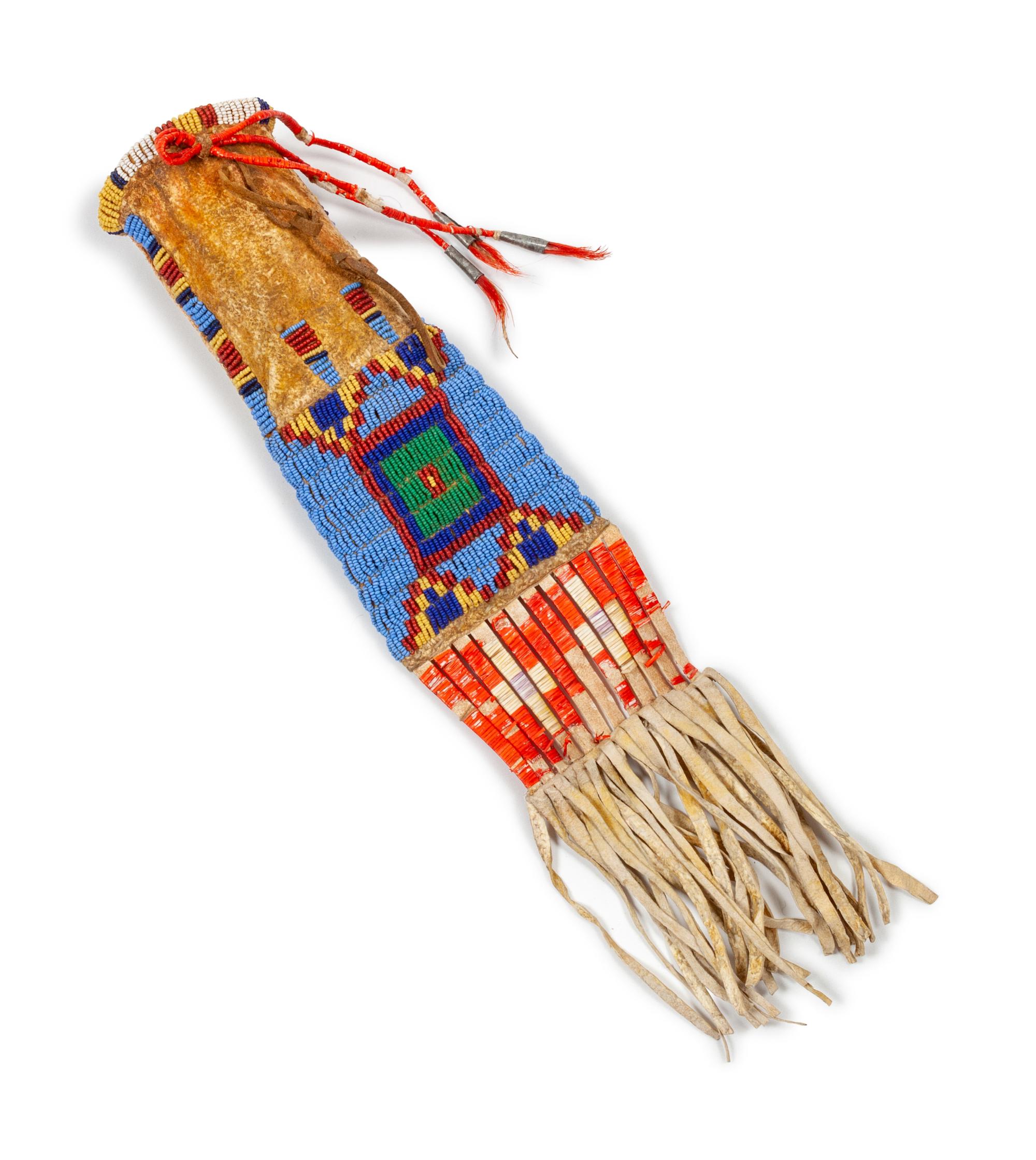 Sioux Beaded Hide Paint Bag