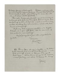 TOLKIEN, John Ronald Reuel (1892-1973). Autograph letter signed (“JRRT”). To George Sayer, Oxford, 7 August 1952. 2 pages, 8vo, on 99 Holywell, Oxford stationery, creased; morocco folding case .