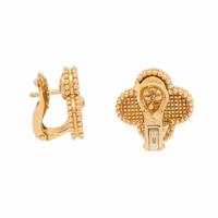 Van Cleef & Arpels, Yellow Gold 'Vintage Alhambra' Earrings