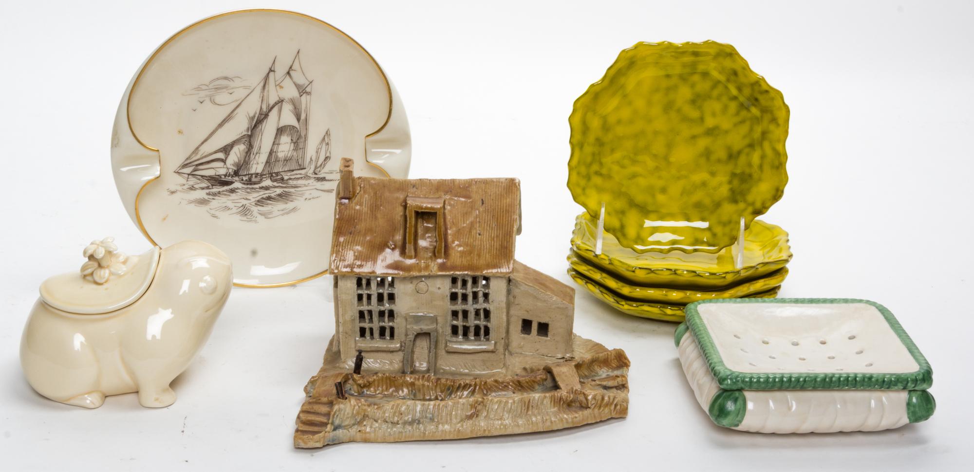 A Collection of Ceramic Table Articles Diameter of first 6 1/8 inches. — SECOND HALF 20TH CENTURY