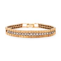 YELLOW GOLD AND DIAMOND BRACELET