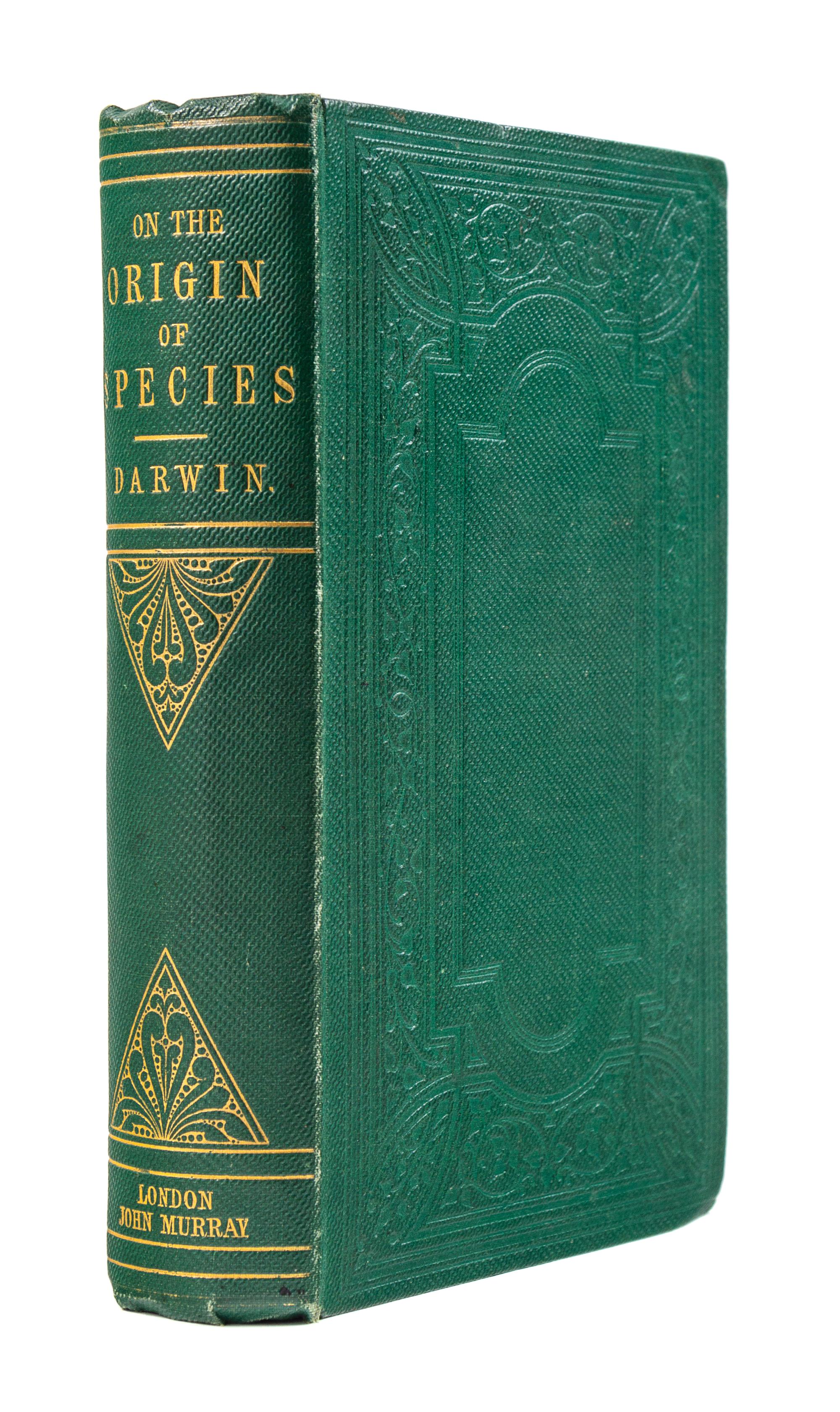 DARWIN, Charles (1809-1882). On the Origin of Species . London John Murray, 1859.