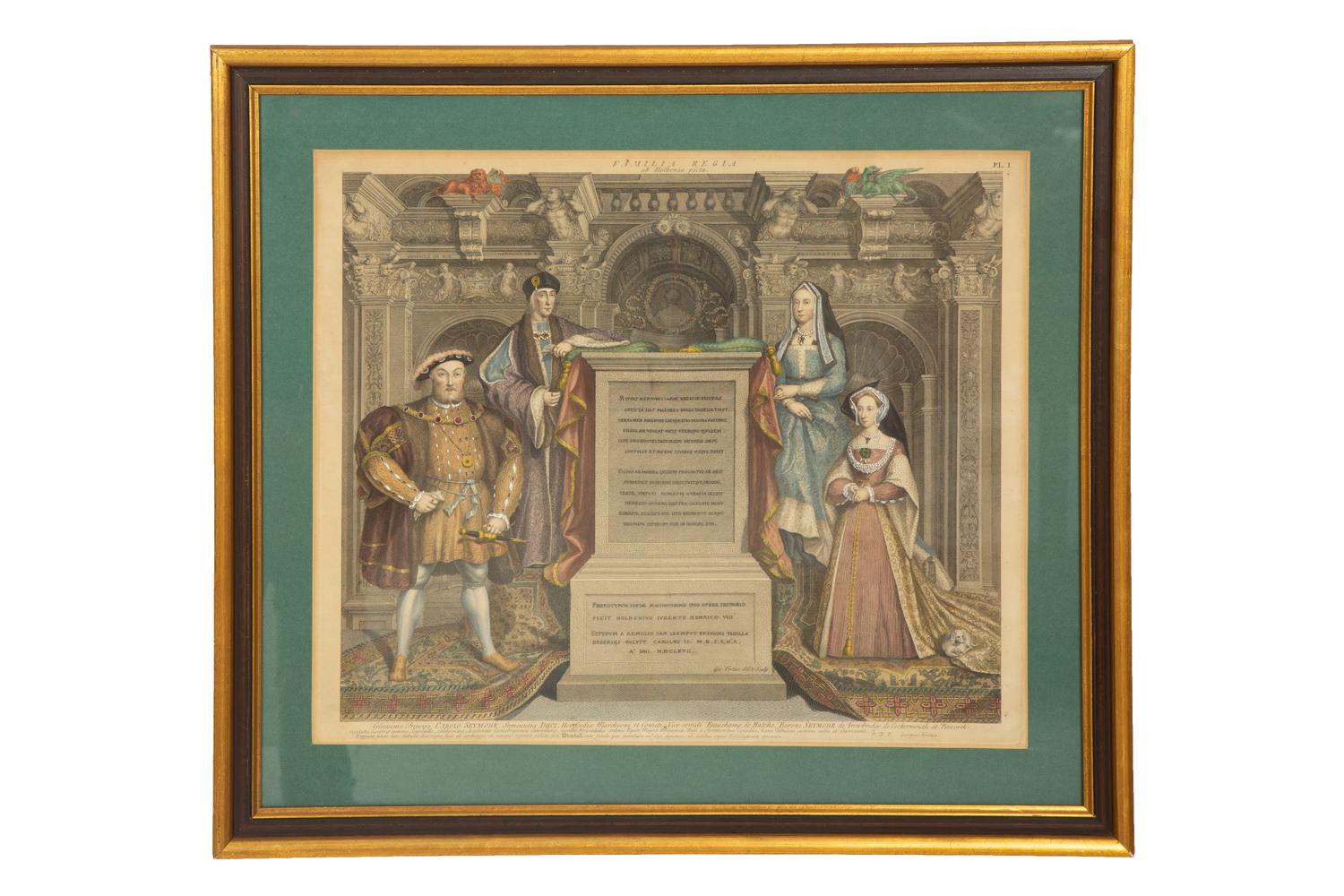 Frances, Duchess of Suffolk and her Husband, Adrien Stokes, Esq. , 1748; Henry VIII and His Family, after Holbein; Lady Jane Grey (a set of three etchings)