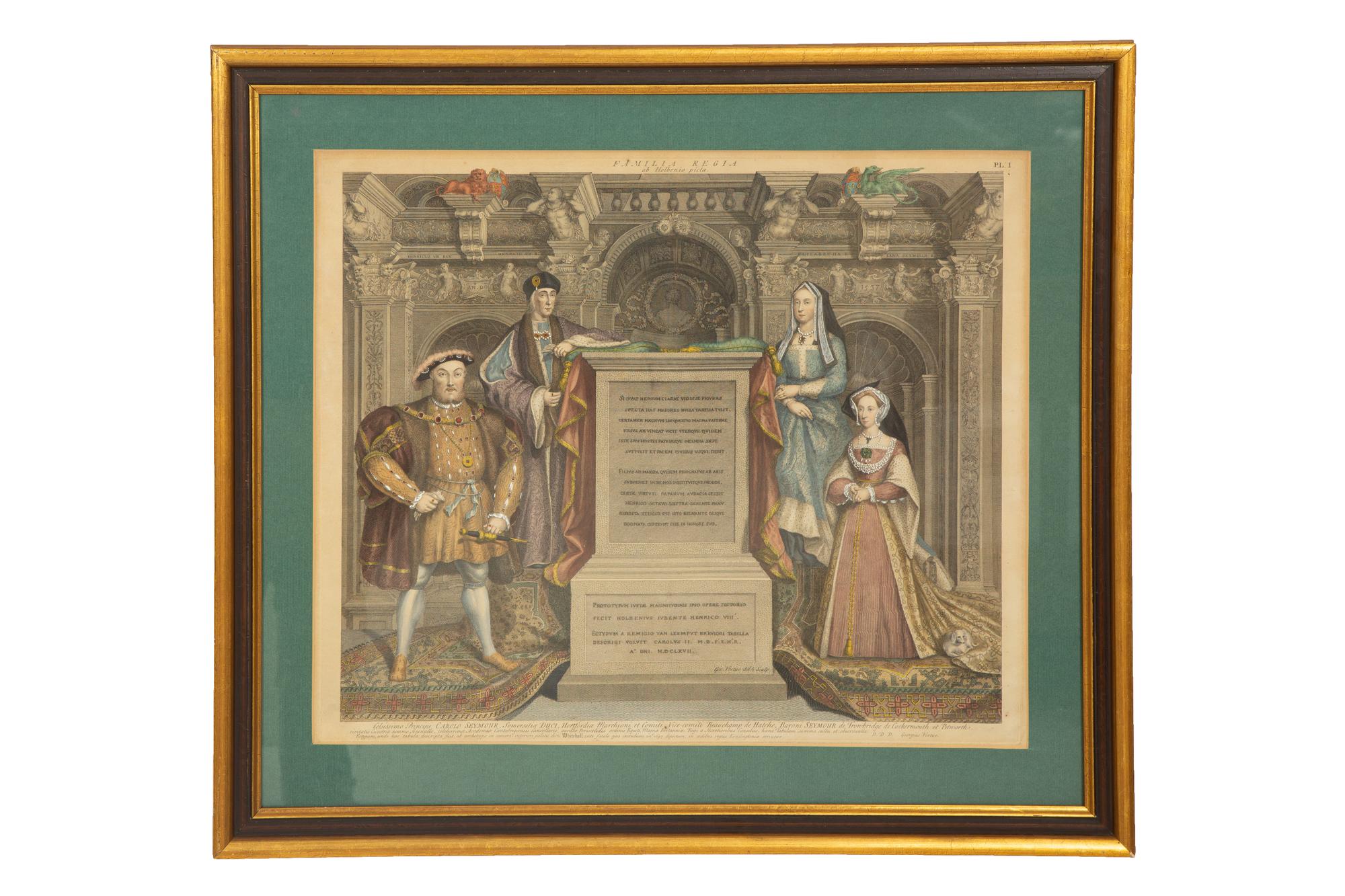 Frances, Duchess of Suffolk and her Husband, Adrien Stokes, Esq. , 1748; Henry VIII and His Family, after Holbein; Lady Jane Grey (a set of three etchings)