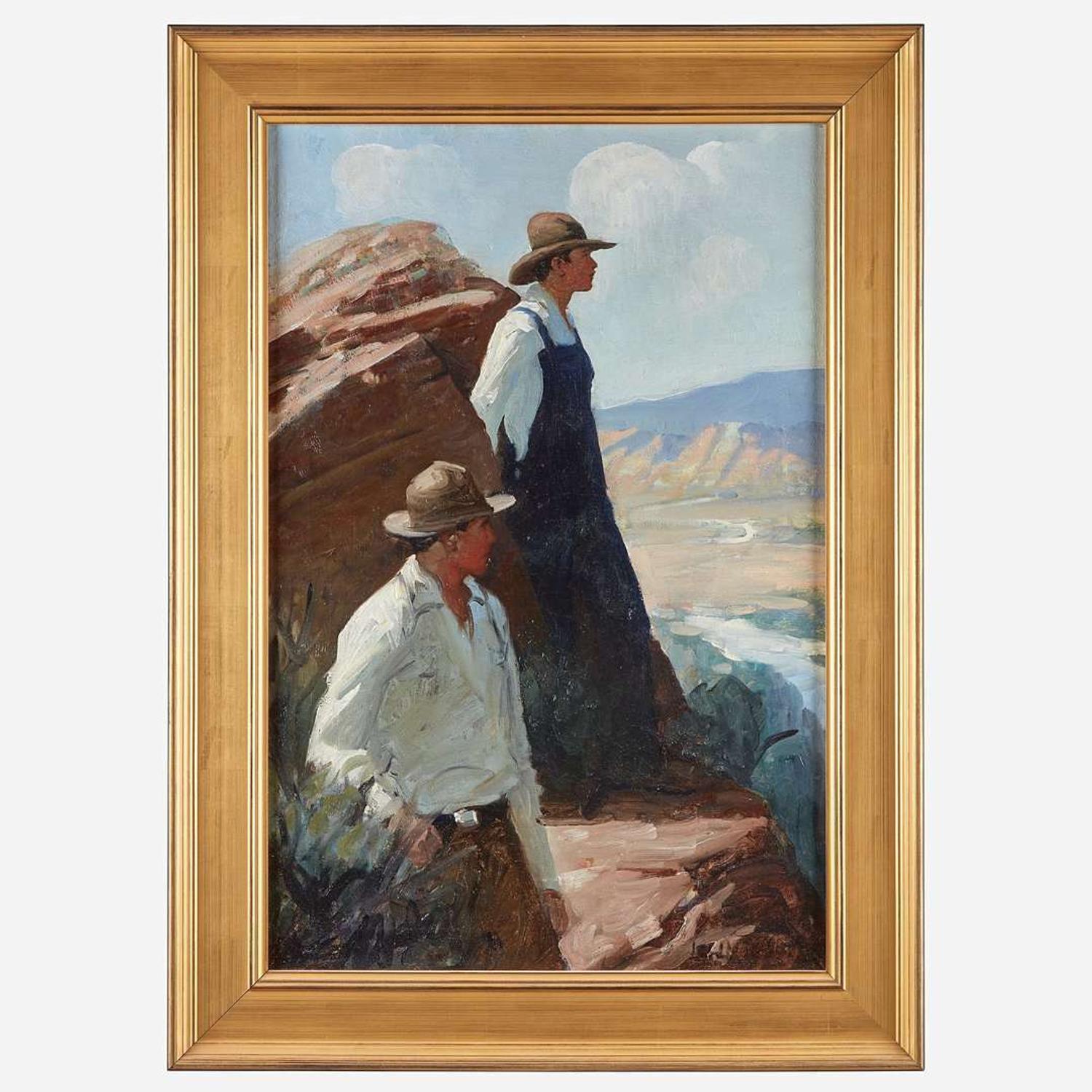 Frank Tenney Johnson (American, 1874–1939) Shadow of the Ledge