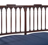 A Rare Federal Carved Mahogany Double Chair Back Settee