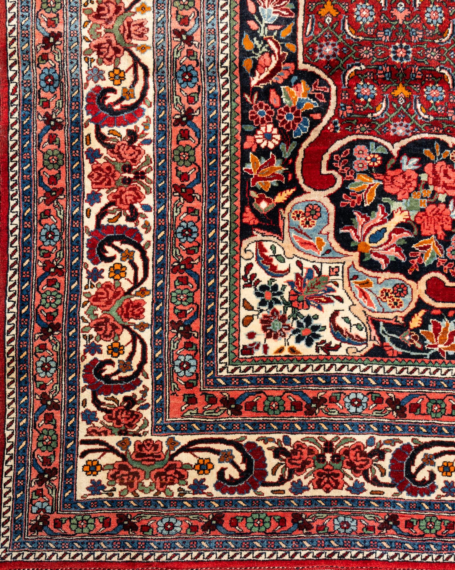 A Meshed Wool Rug