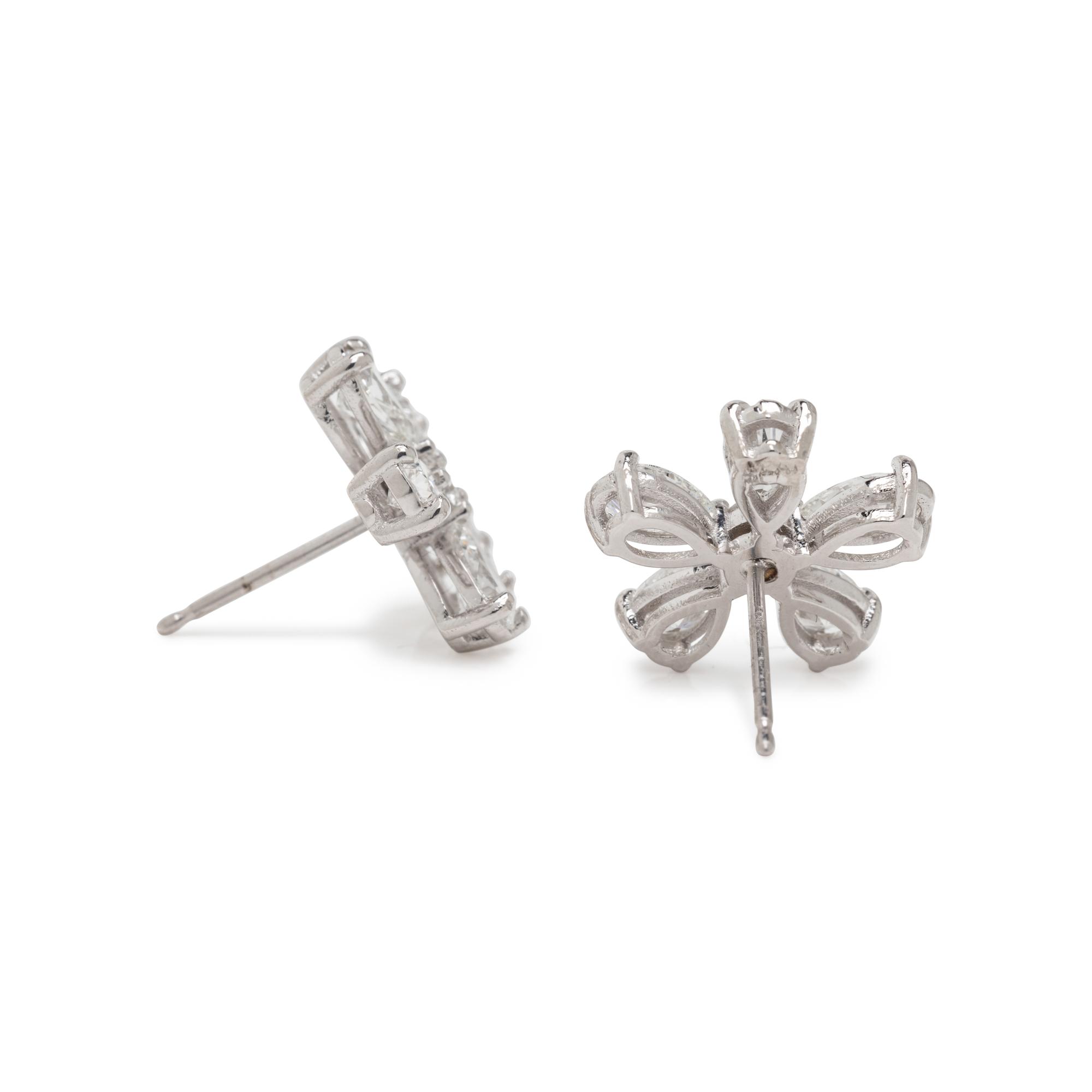 DIAMOND FLOWER EARRINGS